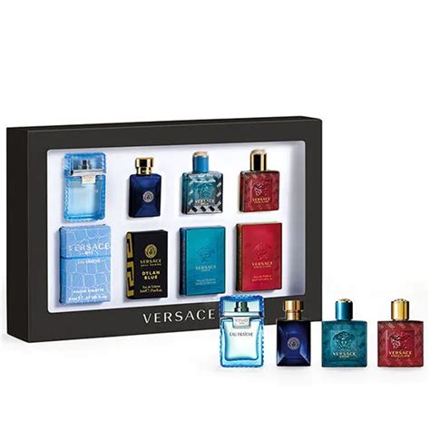 versace men gift set|miniature men's aftershave sets.